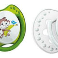 Lovi 2X Silicone Dynamic Soother Dummy Pacifier Teat 3-6 M Hot & Cold Green