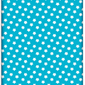 Baby Fitted Junior Bed Sheet Printed 100% Cotton Mattress 160X70cm Big White Stars On Turquoise