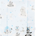 Baby 100% cotton changing mat child toddler Sweet animals blue