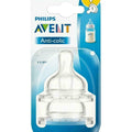Silicone Teat Philips Avent Extra Soft Anti - Colic 0M+ 2-Pack