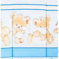 Baby 100% cotton changing mat child toddler Cuddle bears blue