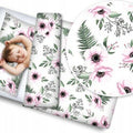 Baby 4Pc Bedding Set Pillow Duvet Quilt Fit Cotbed 140X70cm Poppies