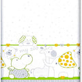 Baby Fitted Cot Sheet Printed Design 100% Cotton Mattress 120X60 cm Zoo Green