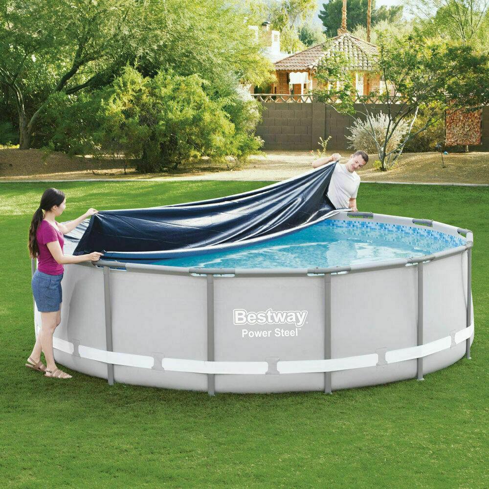 Bestway Swimming Pool Cover 14Ft Frame Steel Pro Power Steel 4.27M Tarpaulin