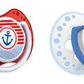 Lovi 2X Silicone Dynamic Soother Dummy Pacifier Teat 3-6 M Marine Anchor