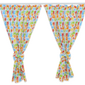 Nursery Curtains for Babies & Toddler's Bedroom Elephants coloured
