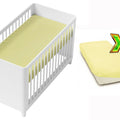 2-pack soft fitted sheet jersey stretchy cotton fit Crib/Cradle 90x40 Yellow