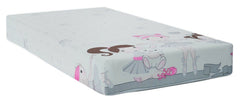 Baby Fitted Junior Bed Sheet Printed 100% Cotton Mattress 160X70cm Ballerina Grey - MyHappy Baby