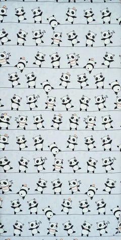 Baby Fitted Junior Bed Sheet Printed 100% Cotton Mattress 160X70cm Little Panda - MyHappy Baby