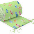 Baby Padded Bumper 180cm fit COT 100% Cotton Planes Green