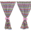 Nursery Curtains for Babies & Toddler's Bedroom Stripes magenta