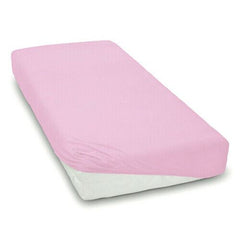 Super Soft Fitted Sheet Jersey Stretchy Cotton Fit Cot 120/60cm Pink - MyHappy Baby
