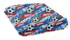 100% cotton fitted sheet printed design for baby crib 90x40cm Football - MyHappy Baby