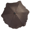 Baby Parasol Universal Sun Umbrella Pram Stroller Canopy Protect From Sun Rain Dark Brown