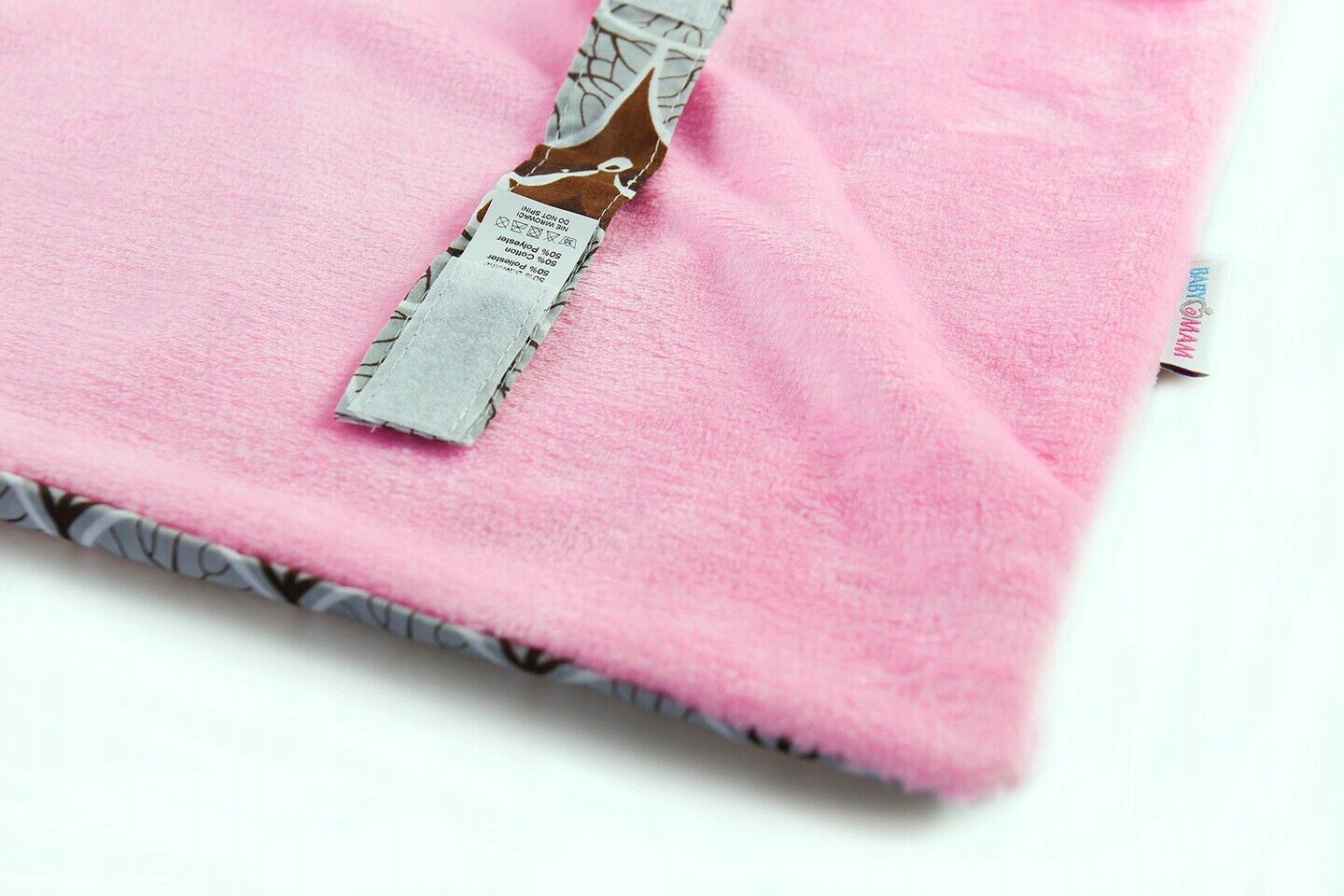 Car Seat Kids Baby Swaddle Travel Cotton Blanket 75X50cm Soft Wrap Double Sided Pink-Fox In The Forest