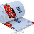 Baby padded bumper 180cm fit COT 100% Cotton Cars