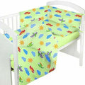 Baby Bedding 6Pc Cotton Set Pillow Duvet Bumper Cot 120x60cm Planes Green