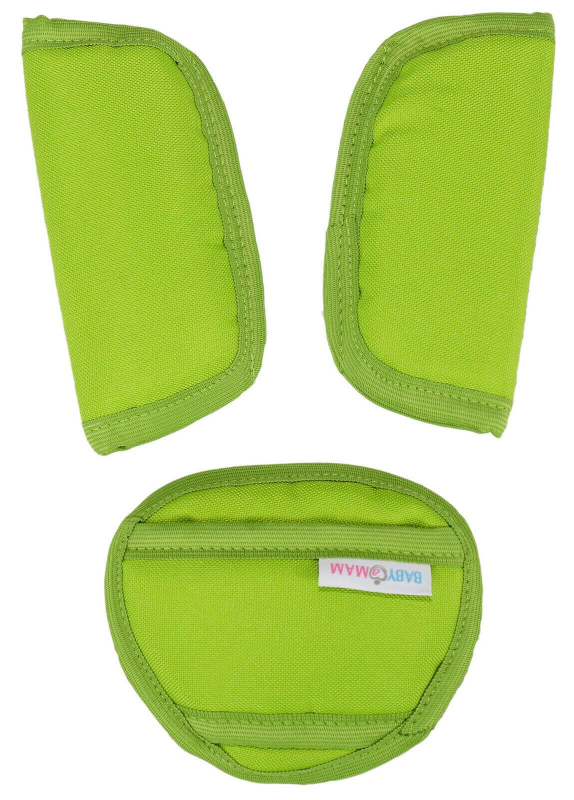 Baby Crotch Straps Pad Car Seat Belt Cover Harness Green