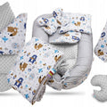 Baby 6pc Double-sided soft infant Cocoon Boho Navy / Small Dots