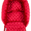 Baby Head Car Seat Rest Cushion Toddler Child Support Pillow Dimple Red