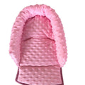 Baby Head Car Seat Rest Cushion Toddler Child Support Pillow Dimple Light Pink