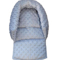 Baby Head Car Seat Rest Cushion Toddler Child Support Pillow Dimple Light Grey