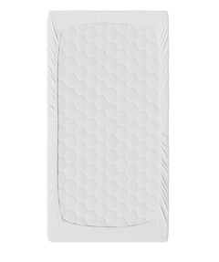 Super Soft Fitted Sheet Jersey Stretchy Cotton Fit Cot 120/60cm White - MyHappy Baby