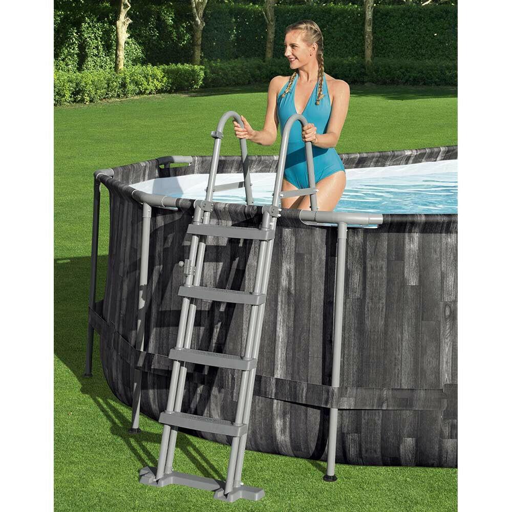 Ladder 1.22M Bestway Swimming Pool Safety Above Grand Garden Paddling 48 Inch