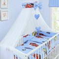 10Pcs Baby Bedding Set 100% Cotton Fit Cot 120x60cm Cars