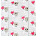 Baby 100% cotton changing mat child toddler Cat Chevron Grey