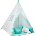 Teepee Wigwam Indoor Outdoor Kids Playhouse Tent With Three Cushions Star Dust