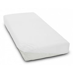 Super soft fitted sheet jersey stretchy cotton fit Cot bed 140/70cm White - MyHappy Baby