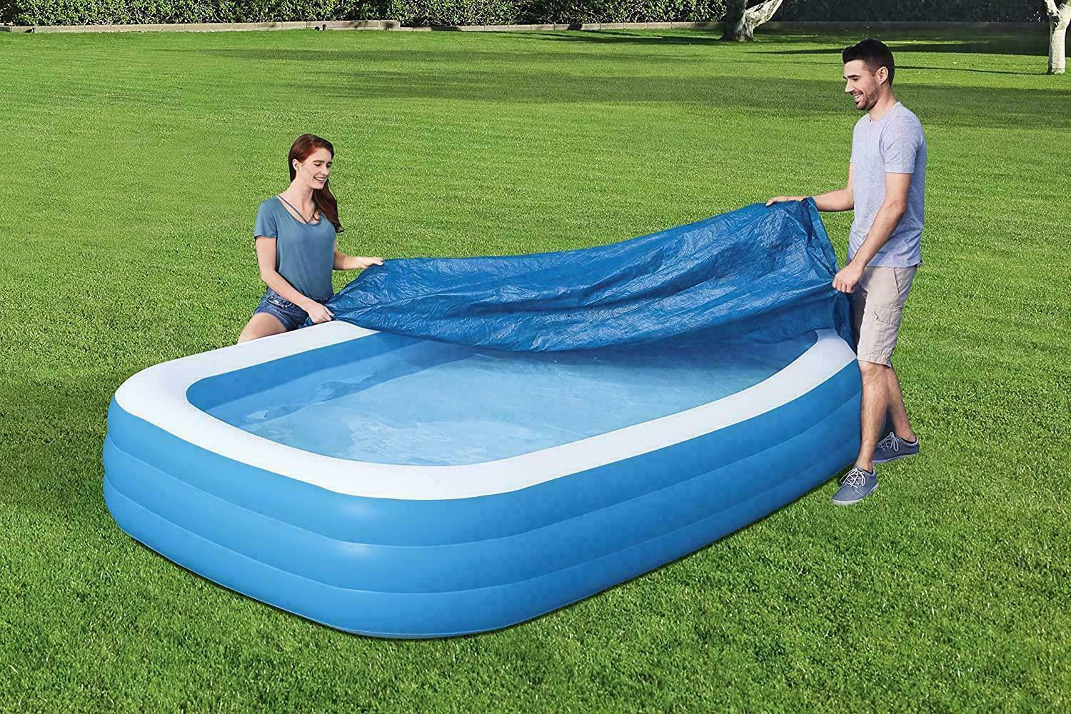 Bestway 305X183X56 cm Swimmimg Pool Cover With Rubber Bands