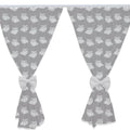 Nursery Curtains for Babies & Toddler's Bedroom Owls grey