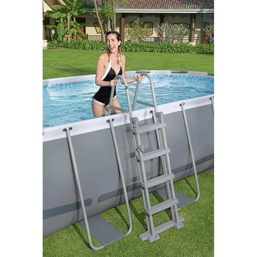 Ladder 1.22M Bestway Swimming Pool Safety Above Grand Garden Paddling 48 Inch