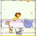 Baby Fitted Cot Bed Sheet Printed 100% Cotton Mattress 140X70cm Safari Pink