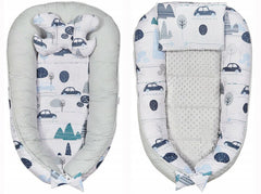 Baby 6pc Double-sided soft infant Cocoon Retro Cars - MyHappy Baby