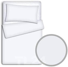 10Pcs Baby Bedding Set 100% Cotton Fit Cot 120x60cm White - MyHappy Baby