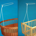 Holder for crib Moses basket drape canopy rod bar clamp pole