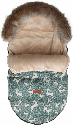 Baby Footmuff Collar Stroller Pushchair Sleeping Bag Husky Deer - MyHappy Baby