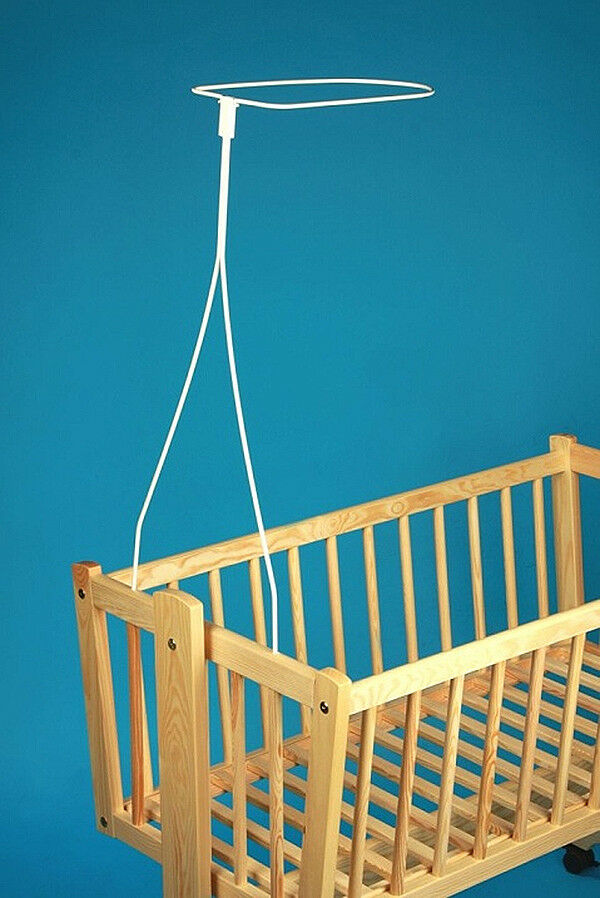 Holder for crib Moses basket drape canopy rod bar clamp pole