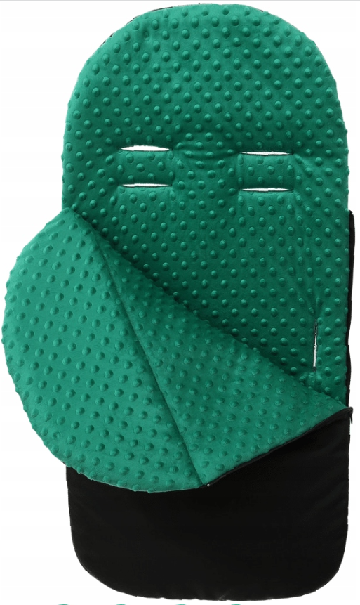 Universal Footmuff Fit Pushchair Buggy Stroller Pram Baby Cosy Toes Dimple Soft  Black/Green