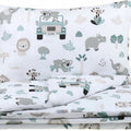 Baby Bedding set 2pc 135x100cm Pillowcase Duvet Cover On Safari