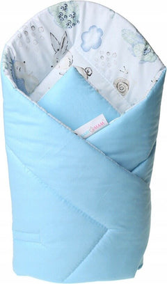 Baby Swaddle Wrap Newborn Bedding Blanket Sleeping Bag Blue / Wolf in the Forest - MyHappy Baby