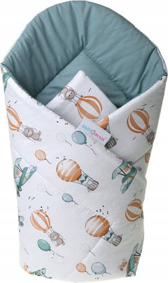 Baby Swaddle Wrap Newborn Bedding Blanket Sleeping Bag Cool Breeze/Dreamy Flight - MyHappy Baby
