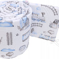 Baby Padded Bumper Fit Crib All-round 260cm Straight Cotton Retro Locomotive