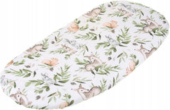 80x38cm Fitted Sheet 100% Cotton for Baby Moses Basket Pram Bassinet Green Glade - MyHappy Baby