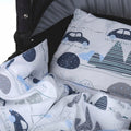 Baby 2pc Bedding Set fit Crib/Cradle/Moses basket/Pushchair 70x80cm Retro Cars