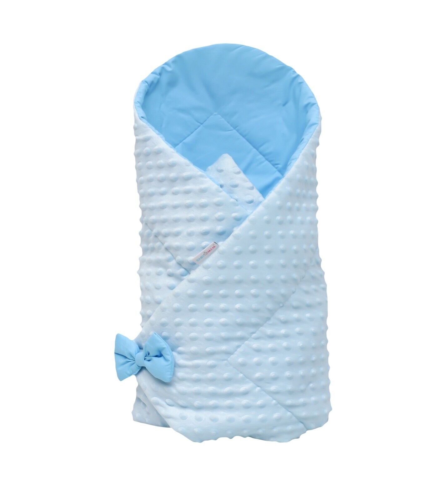 Baby Swaddle wrap Newborn Soft Warm Dimple Infant bedding Blue/Blue