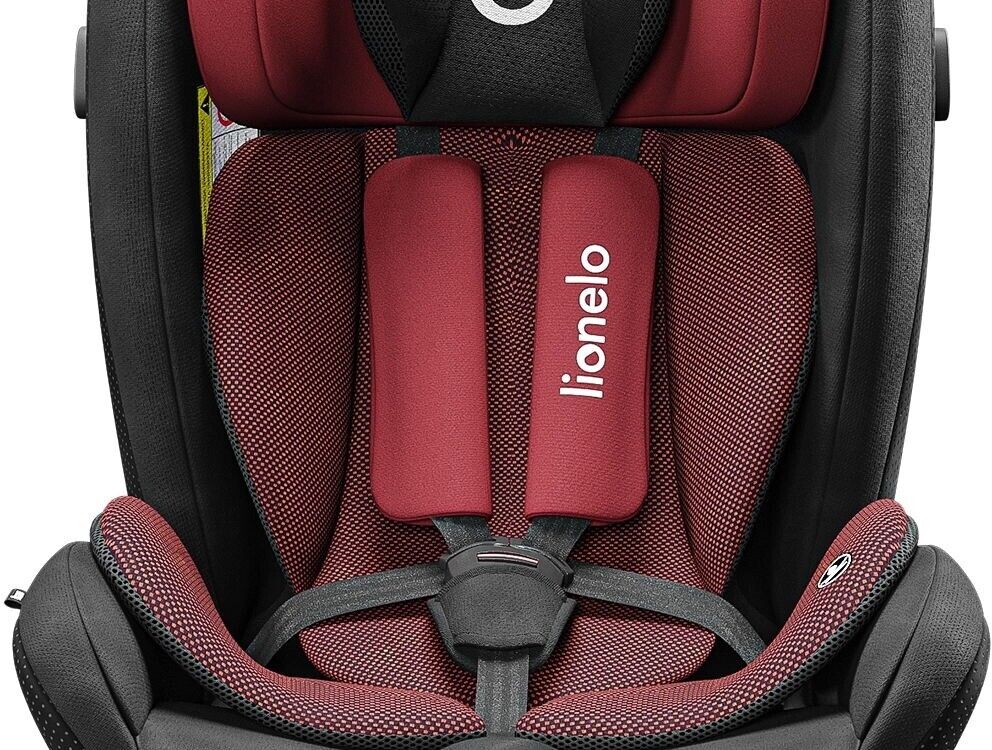 Red burgundy Baby Child Toddler Safety Car Seat Lionelo Braam ISOFIX 0-36 kg